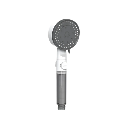 Douchekop met ingebouwd filter dat water zuivert en onzuiverheden vermindert voor een schonere en gezondere douche-ervaring
